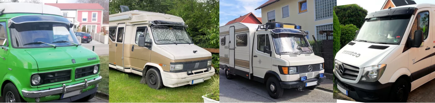 Oldtimer Transporter mit Schute